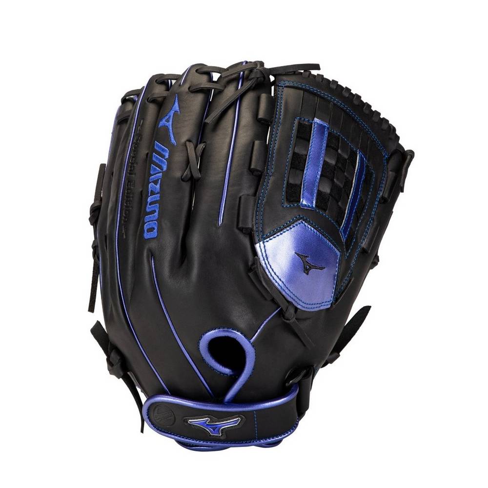 Luva Mizuno Softball MVP Prime SE Slowpitch 14" - Homem - Pretas/Azul Marinho - LYINR6102